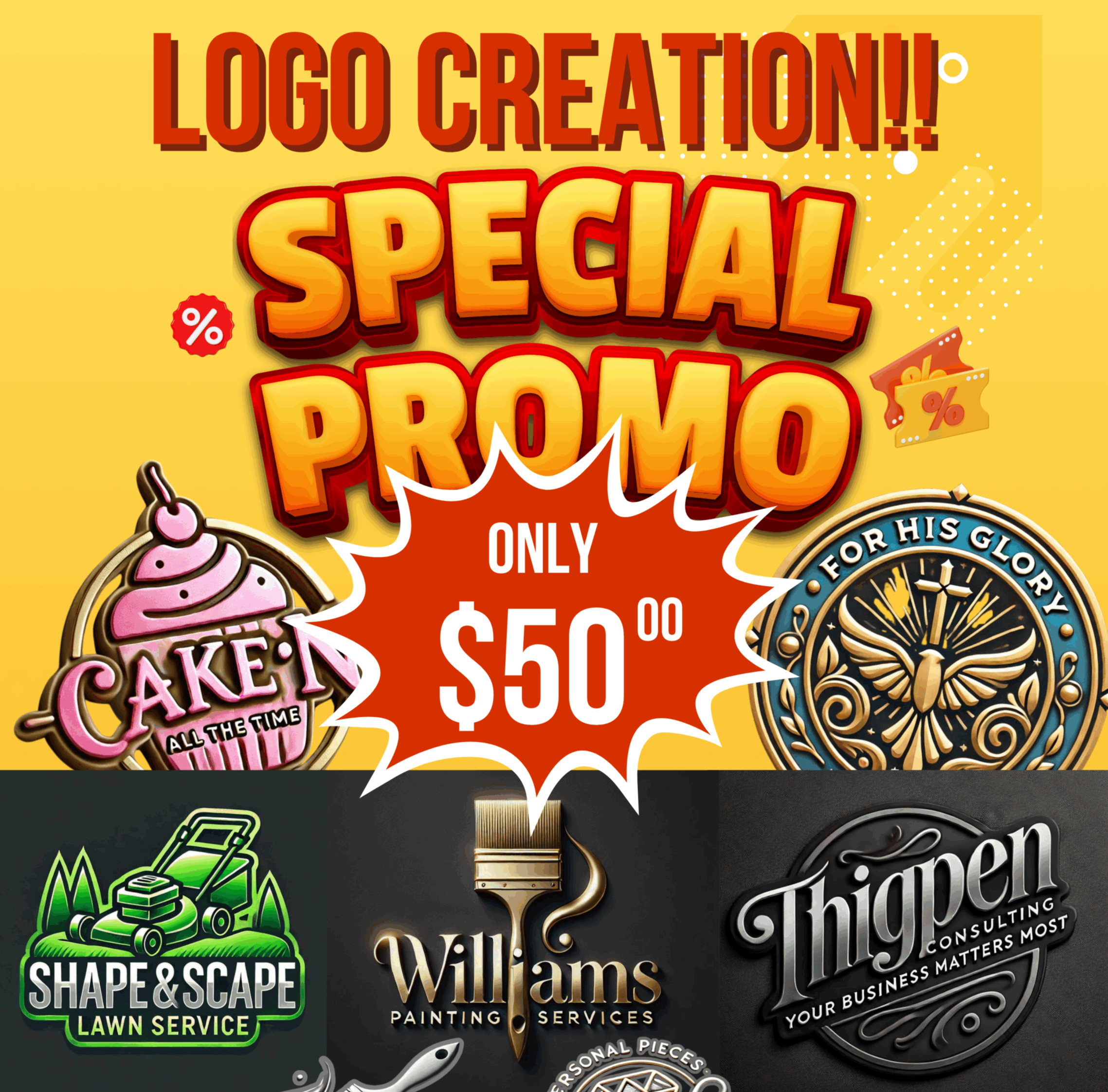 LOGO Creation Promo - $50